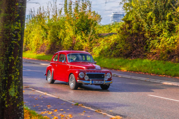 Ludwigsburg, Germany - October 20, 2019: Volvo 544 swedish oldtimer car at the Retro Saisonabschluss 2019 car meeting and show.