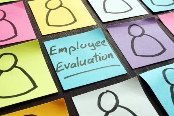 istock Employee evaluation concept. Colored memo sticks. 1183914879