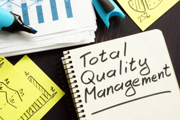 istock Total Quality Management TQM report in the note. 1183916058