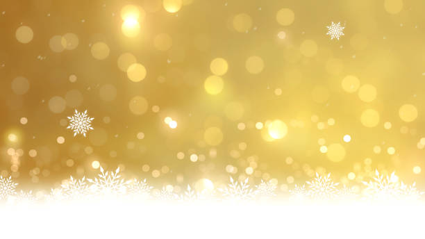 エレガントなクリスマスゴールドボケの背景 - christmas backgrounds glitter star shape点のイラスト素材／クリップアート素材／マンガ素材／アイコン素材