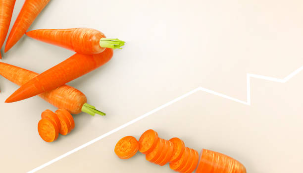 istock Carrot fresh organic - Fruit and Vegetables  on pastel Orange background - 3d rendering 1183918518