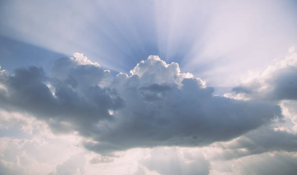 istock Aerial view dramatic sunset and sunrise sky nature background with white clouds 1183920040