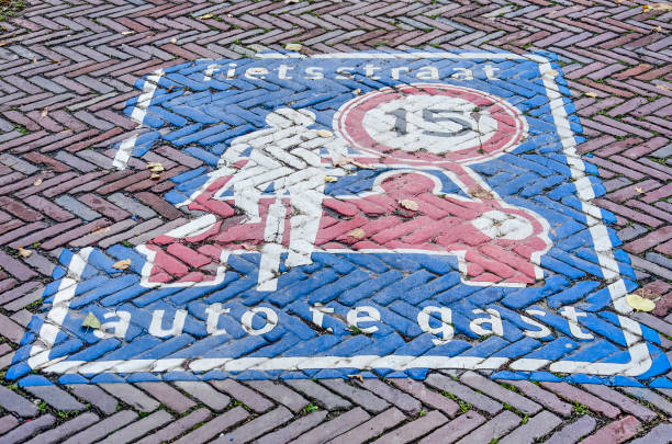 istock Bicycle street marking 1183924950