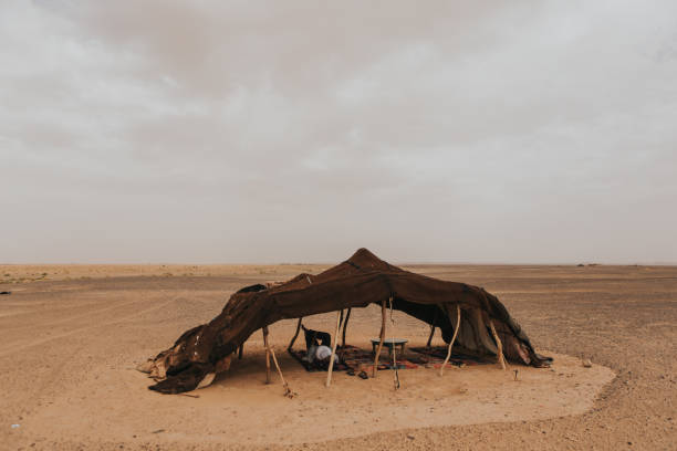 istock A berber camp tent in the Sahara desert. 1183928814