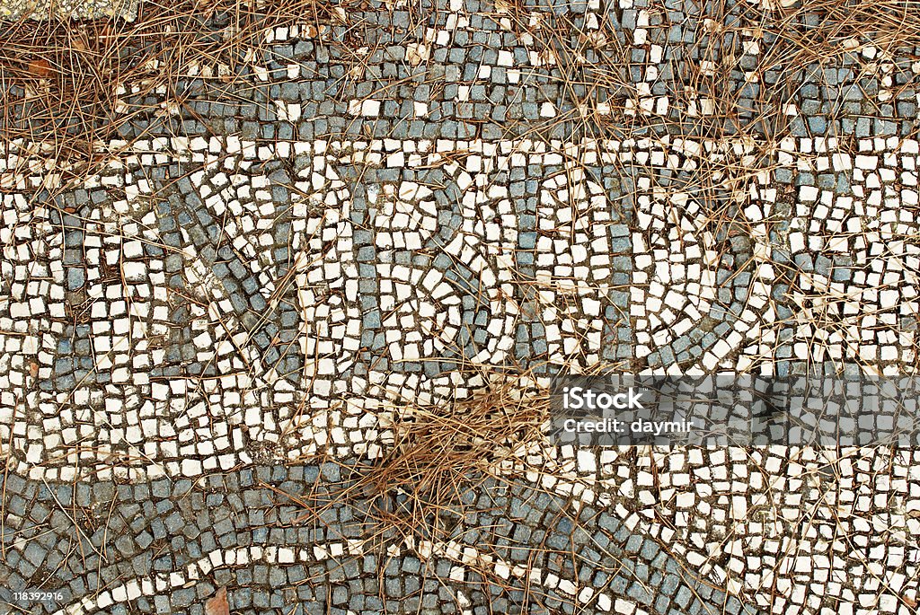 Мозаика на полу в Остия, Италия - Стоковые фото Остия Антика роялти-фри