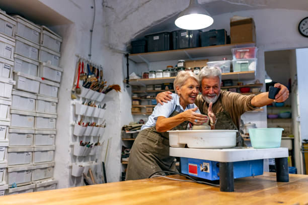 istock Pottery is their favorite pastime 1183931461