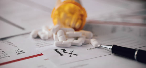 처방전 - capsule pharmacy addiction antibiotic 뉴스 사진 이미지