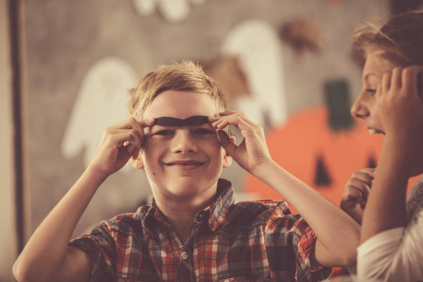 istock Making funny Halloween costumes 1183939375