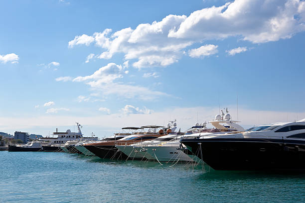 istock Power boats in marina. 118394293