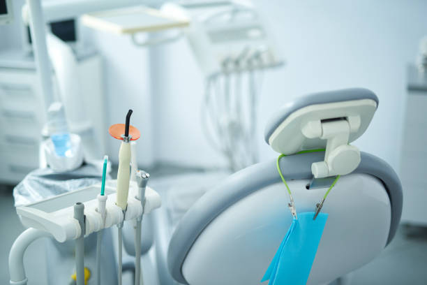 Modern dentist room and new equipment inside Inside the dental office. Devices and equipment dentists office photos stock pictures, royalty-free photos & images