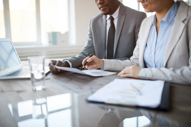 istock Business People Working Close Up 1183945564