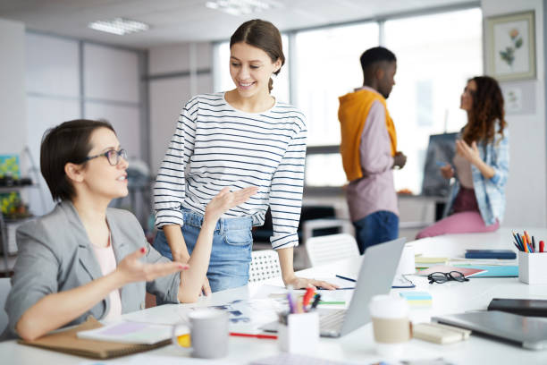 istock Young Businesswomen Working in Office 1183945634