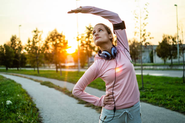 istock Fit girl doing sport exercise outside 1183948587