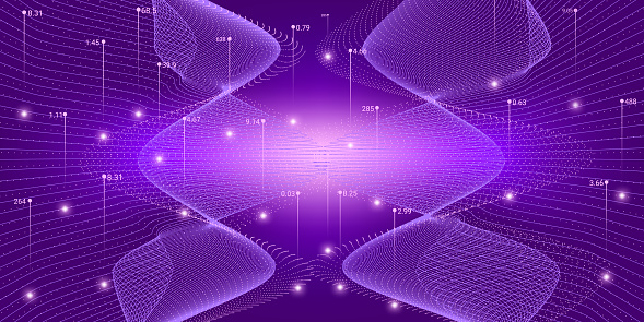 Violet Analysis Vector System Visualization Big Stock Illustration ...
