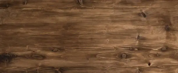 Brown smooth rustic wood surface for a background
