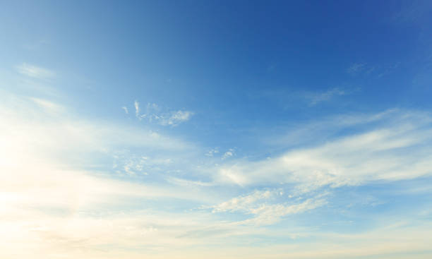 istock Aerial view dramatic sunset and sunrise sky nature background with white clouds 1183956185