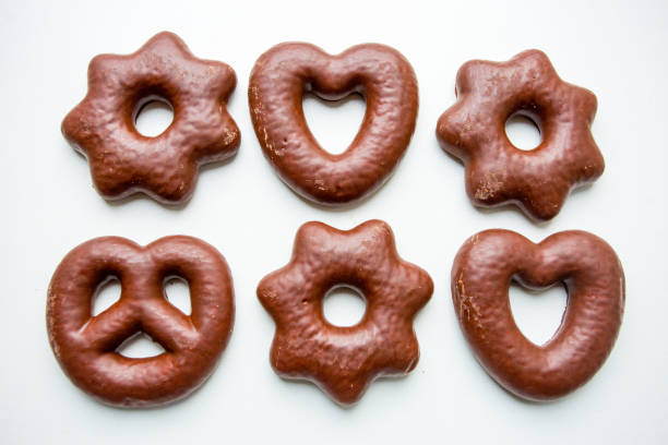 istock Chocolate cookies on a white background 1183959017