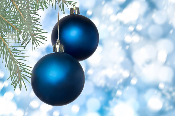 istock Christmas decorations, balls, fir-tree branches. 1183959735