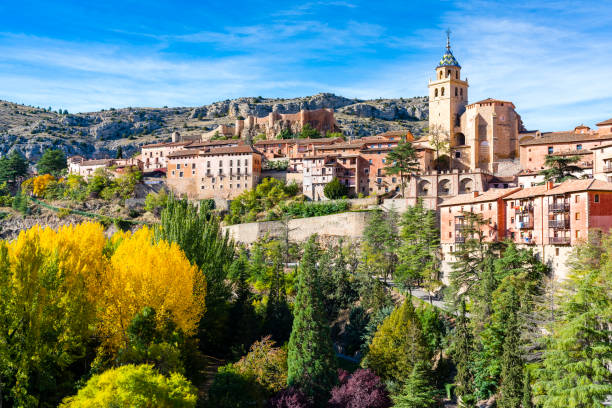 Albarracin - Medieval village in Aragon, Spain. Albarracin is a Spanish town, in the province of Teruel, Autonomous Community of Aragon. Albarracin has an elevation of 1,182 m (3,878 ft) XXXL 42Mp outdoors photo taken with SONY A7rII and Zeiss Batis 40mm F2.0 CF
