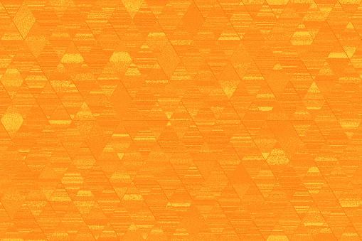Orange Yellow Grunge Diamond Triangle Striped Sunny Pattern Seamless Autumn Geometric Background Abstract Stucco Texture Retro Style
