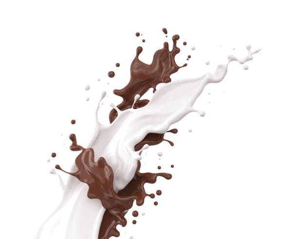 istock Splash of milk and chocolate. 1183968735