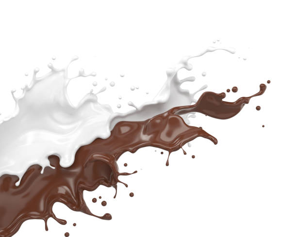 istock Splash of milk and chocolate. 1183968737