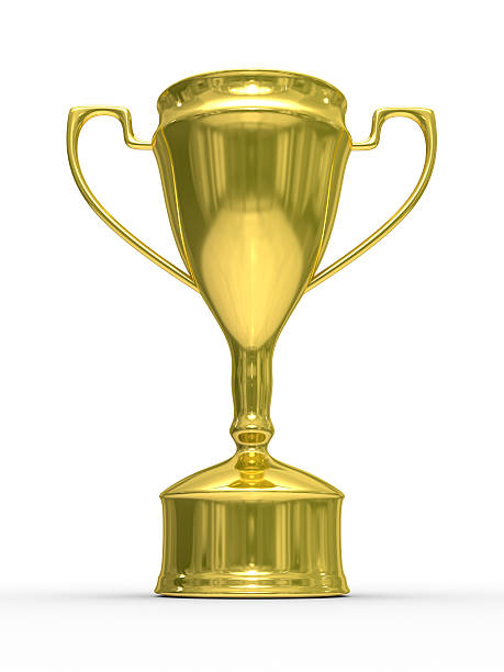 istock Gold cup of winner on white background. Isolated 3D  image. 118397104