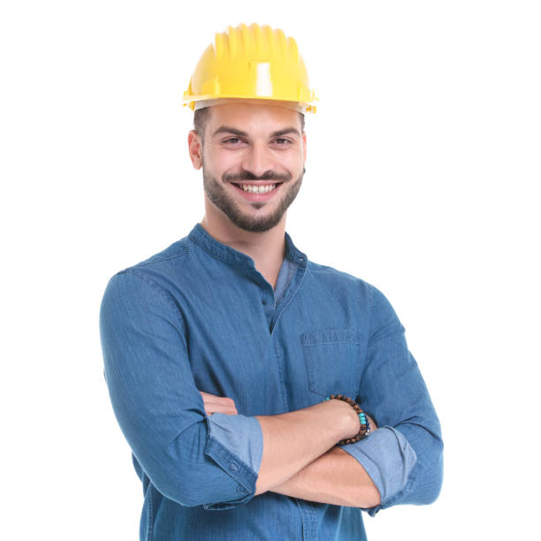 istock Delighted casual man smiling with his arms crossed 1183976007