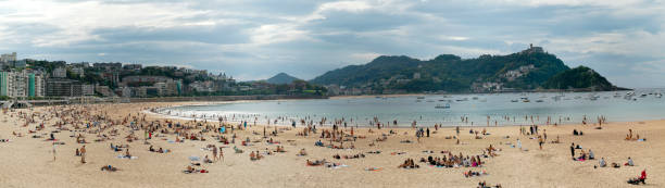 San Sebastian beach and town