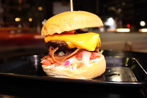 istock gourmet cheeseburger with cheese and bacon 1183979423