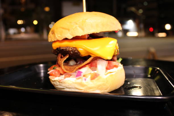 istock gourmet cheeseburger with cheese and bacon 1183979455