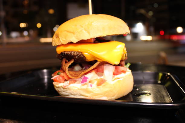 istock gourmet cheeseburger with cheese and bacon 1183979458