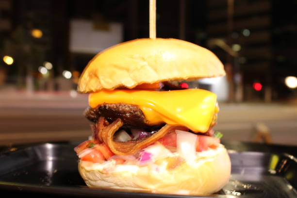 istock gourmet cheeseburger with cheese and bacon 1183979695