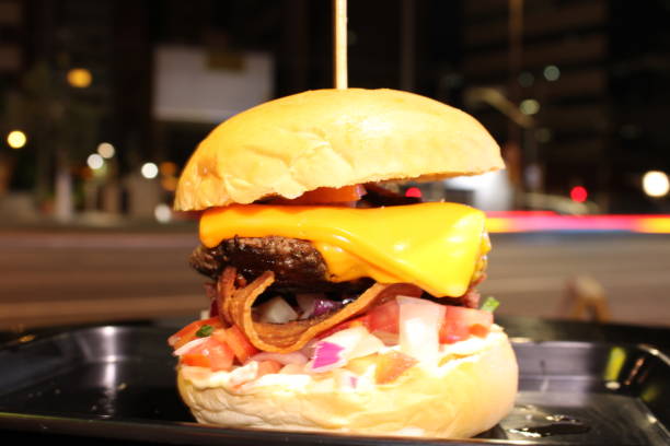 istock gourmet cheeseburger with cheese and bacon 1183979736