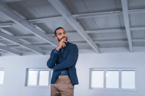 Businessman standing in office