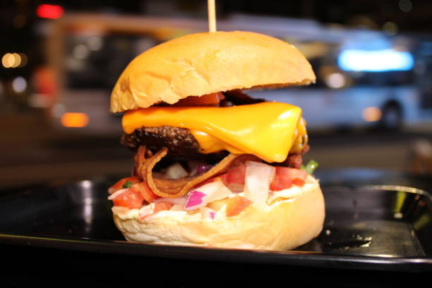 istock gourmet cheeseburger with cheese and bacon 1183980566