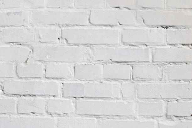 istock Beautiful white brick wall as white background 1183982107