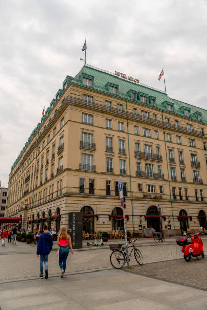 Berlin, Germany - March 18, 2019: Hotel Adlon Kempinski. The Hotel Adlon Kempinski Berlin is a luxury hotel in Berlin, located on Unter den Linden, the main boulevard in the Mitte district