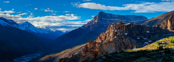 istock Dhankar Monastery and Village 1183984617