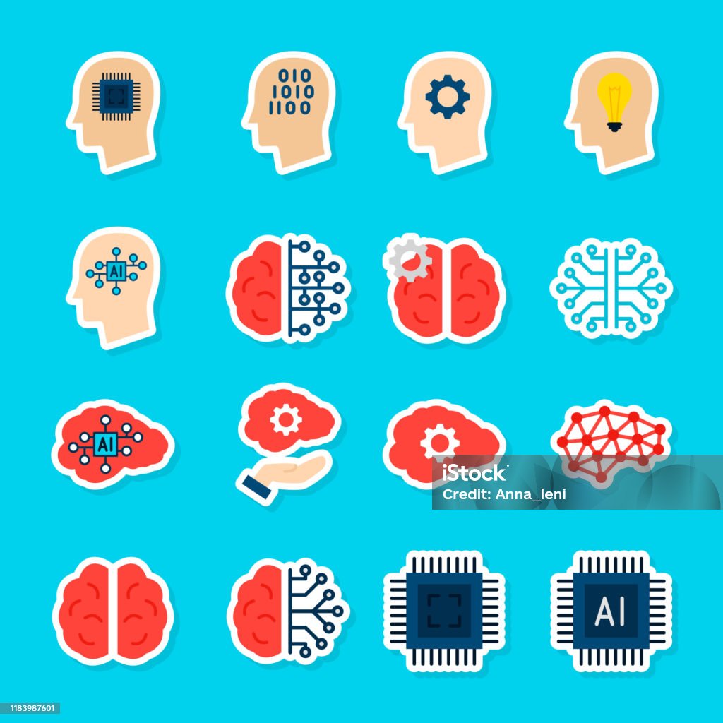 Machine Learning Stickers Stock Illustration - Download Image Now ...