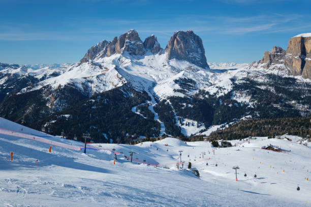 istock Ski resort in Dolomites, Italy 1183988947