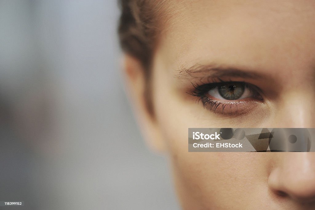 Close-up da Mulher de olhos Verde - Foto de stock de Adulto royalty-free