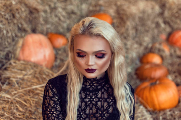 istock Halloween location with a young blonde 1183992295