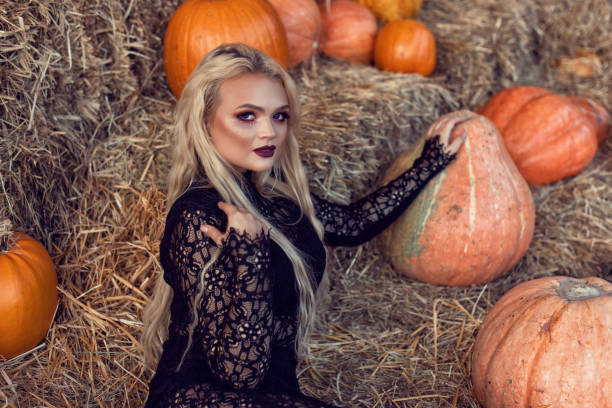istock Halloween location with a young blonde 1183992312