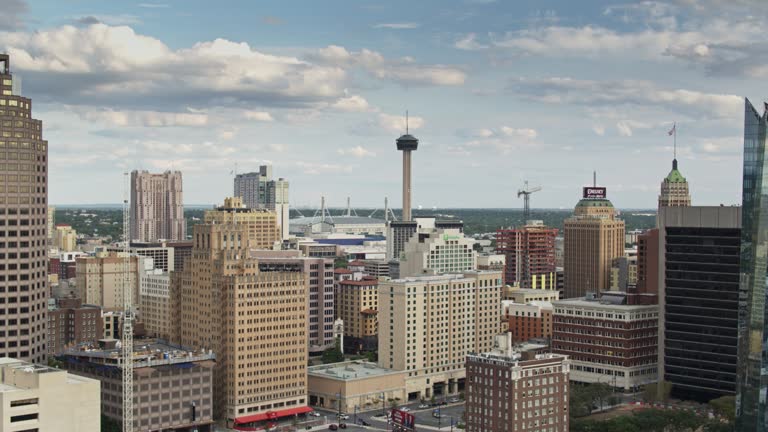 Aerial View of Downtown San Antonio, Texas