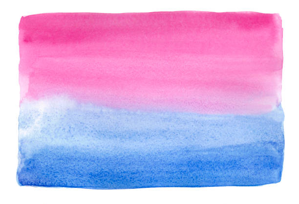 istock Abstract hand painted pink and blue watercolor gradient bright background. Illustration for grunge design, card, templates. Pastel ink colors wet effect hand drawn canvas aquarelle background 1183994121