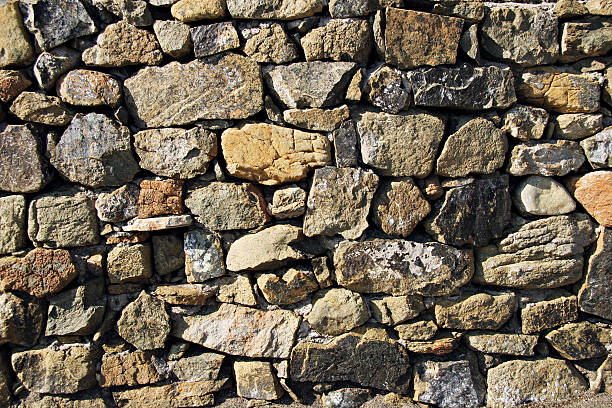 Stone brick wall texture backgound stock photo