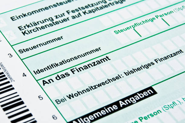 istock German tax form in close-up as background 1183995395