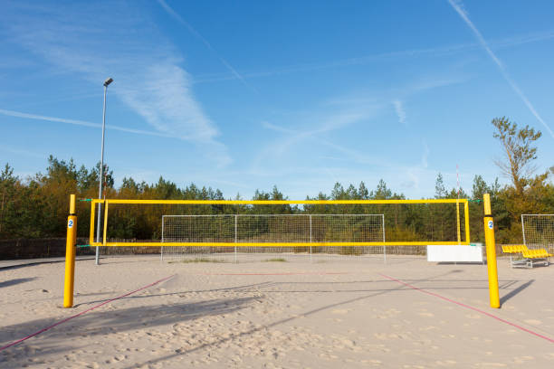 istock equipped beach volleyball court 1183996785