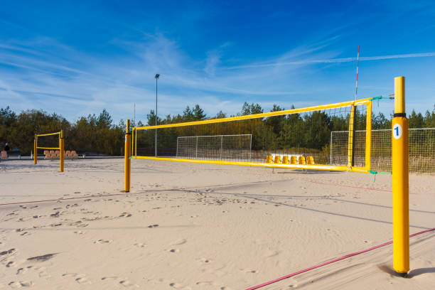 istock equipped beach volleyball court 1183997910